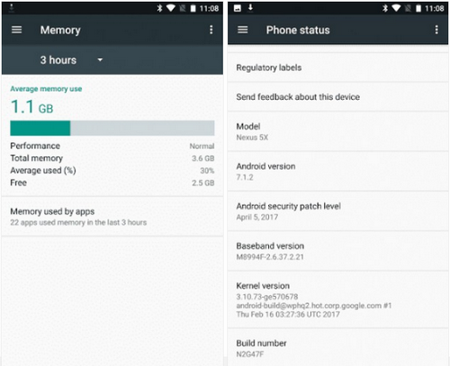 Tự nâng RAM Nexus 5X lên 4 GB sau khi bị lỗi 'đột tử' Chiếc Nexus 5X sau khi nâng cấp RAM thành công.