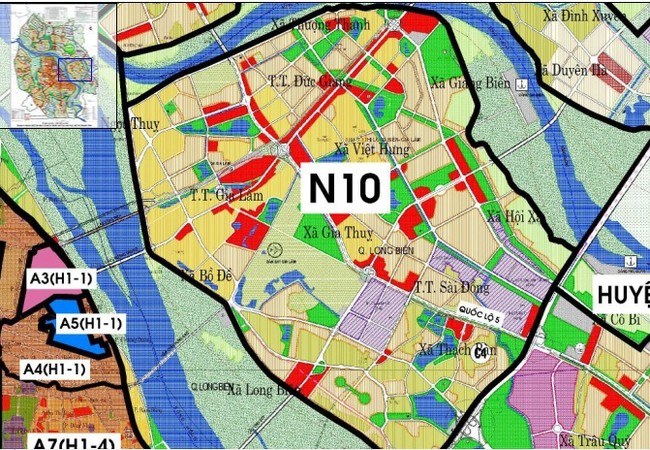 Hà Nội điều chỉnh chức năng 12,4ha đất KĐT mới Việt Hưng Diện tích điều chỉnh cục bộ khoảng hơn 12ha.