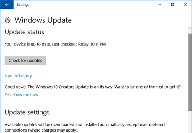 4 tiện ích Windows nên cập nhật thường xuyên Chạy tiện ích Windows Update để tải và cài đặt các bản cập nhật cho hệ thống