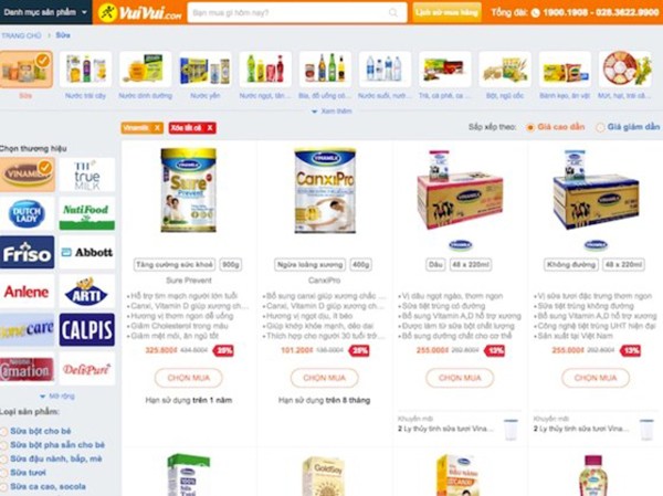 Vuivui và Vinamilk hợp tác cùng phát triển Vuivui của TGDĐ và Vinamilk cùng bắt tay mang đến nhiều lựa chọn mua hàng hơn cho người tiêu dùng từ tháng 8/2017.