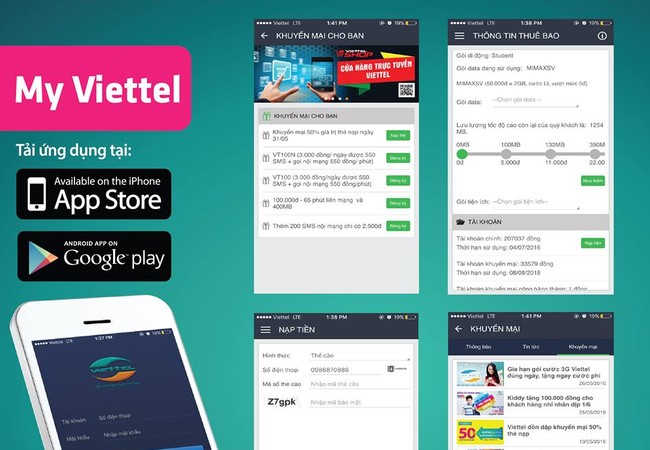 MyViettel đã có 500.000 lượt tải và hơn 5 triệu tương tác Ứng dụng chăm sóc khách hàng của Viettel tính đến nay đã có 500.000 lượt tải, hơn 5 trệu tương tác