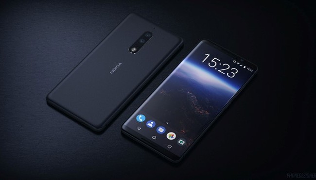 Nokia 9 sẽ có thiết kế đẹp hơn cả Galaxy S8? Ảnh dựng chiếc Nokia 9 dựa trên bản vẽ vừa rò rỉ.