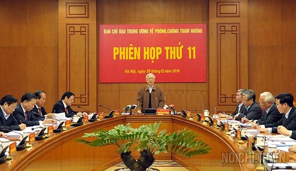 Thành lập 8 đoàn giám sát việc thanh tra, khởi tố các vụ án tham nhũng, kinh tế nghiêm trọng Phiên họp thứ 11 Ban Chỉ đạo Trung ương về phòng, chống tham nhũng