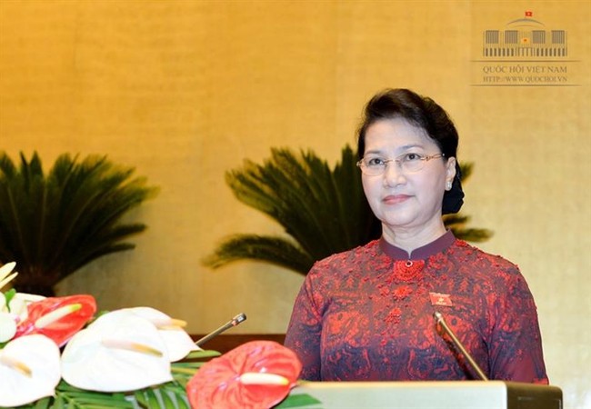 Chủ tịch Quốc hội Nguyễn Thị Kim Ngân: Sẽ tăng cường tính tranh luận, đối thoại và giải trình Chủ tịch Quốc hội Nguyễn Thị Kim Ngân phát biểu khai mạc Kỳ họp thứ 3, Quốc hội khóa XIV - Ảnh Cổng TTĐT Quốc hội