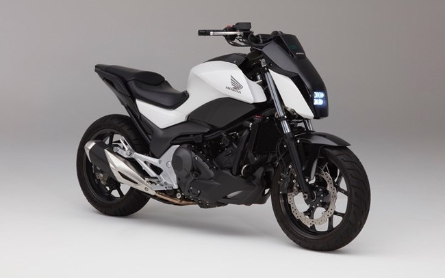Honda ra mẫu môtô không chân chống, tự cân bằng tại triển lãm CES Mẫu xe môtô tự cân bằng của Honda.