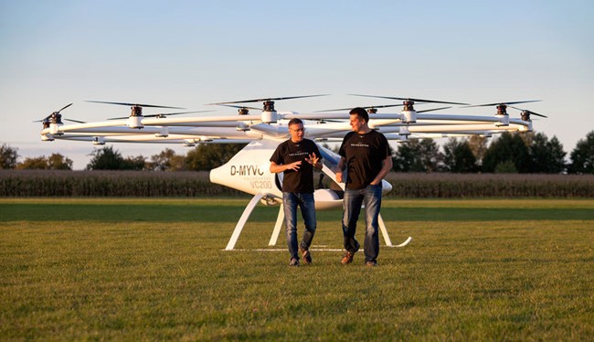 Cuộc đua taxi bay Volocopter 2X dự kiến hoạt động vào năm 2018
