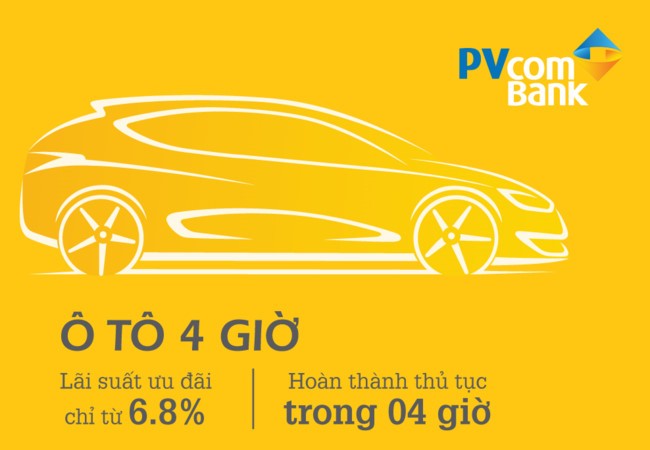 “Chỉ 4 giờ có 4 bánh” – liệu PVcomBank có quá tự tin? Mua xe ô tô chỉ trong vòng 4 giờ với PVcomBank