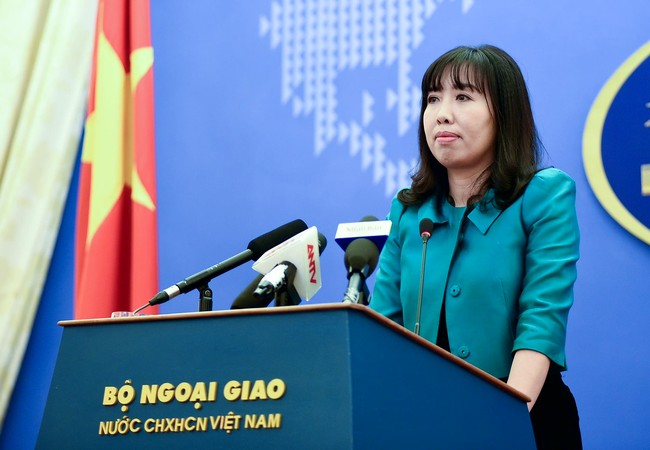 Đề nghị tôn trọng chủ quyền của Việt Nam đối với quần đảo Trường Sa Bà Lê Thu Hằng - Phát ngôn viên của Bộ Ngoại giao Việt Nam