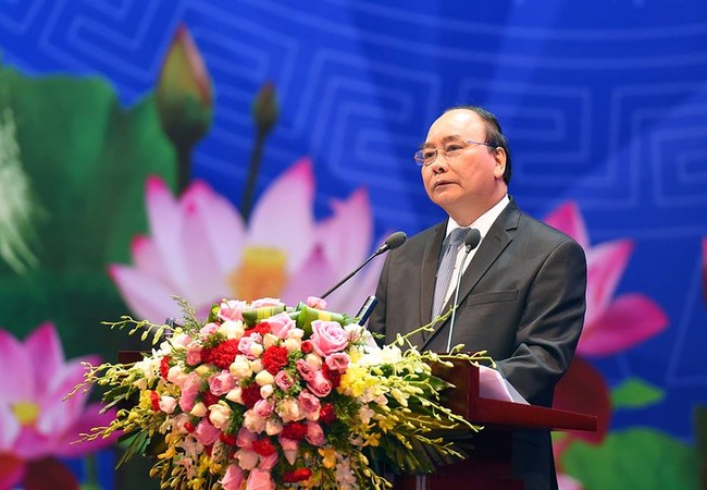 Thủ tướng Thủ tướng Nguyễn Xuân Phúc phát biểu tại hội nghị