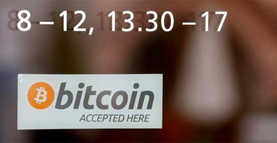 Giá Bitcoin vượt 2.400 USD, cao nhất mọi thời đại Một điểm chấp nhận giao dịch bitcoin ở Thuỵ Sĩ