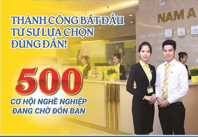 Nam A Bank tuyển dụng 500 nhân sự trên toàn quốc Ảnh minh họa - Nguồn: Nam A Bank