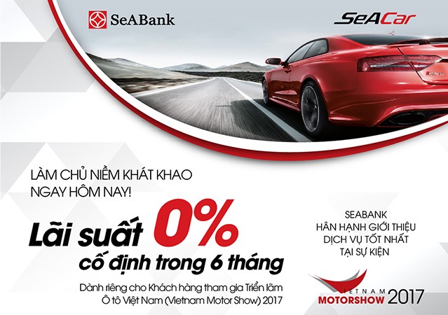 SEABANK ưu đãi khách hàng tại triển lãm Việt Nam Motorshow 2017 Ảnh minh họa.