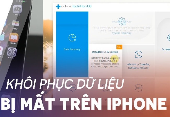 Khôi phục dữ liệu đã mất trên iPhone/iPad với phần mềm iOS Data Recovery Ảnh minh họa