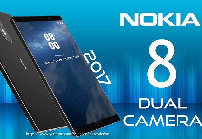 Nokia 8 sẽ chạy Android 8 ngay khi ra mắt? ảnh dựng Nokia 8 (nguồn YouTube)