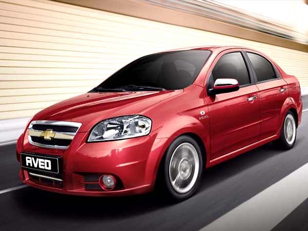 Top 5 mẫu xe ô tô sedan giá rẻ dưới 500 triệu Chevrolet Aveo