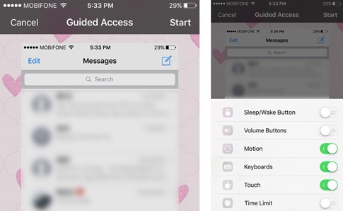 Mẹo tăng cường bảo mật trên iPhone Bạn không thể thoát ứng dụng khi Guided Access đang được kích hoạt.