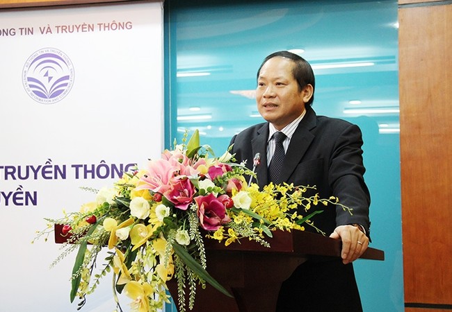 Bộ TT&TT ký biên bản thỏa thuận hợp tác với Học viện Báo chí và Tuyên truyền Bộ trưởng Trương Minh Tuấn phát biểu tại Lễ ký kết Biên bản thỏa thuận hợp tác giữa Bộ TT&TT và Học viện Báo chí và Tuyên truyền.