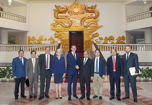 Thủ tướng tiếp Ngoại trưởng Đan Mạch Kristian Jensen Thủ tướng tiếp Ngoại trưởng Đan Mạch Kristian Jensen.