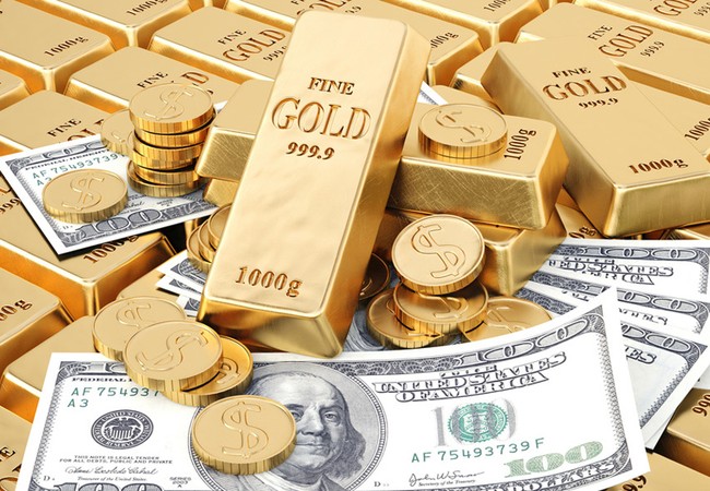 Chốt tuần (22/10), USD “dắt tay” vàng tăng giá Ảnh minh họa. (Nguồn: Internet)