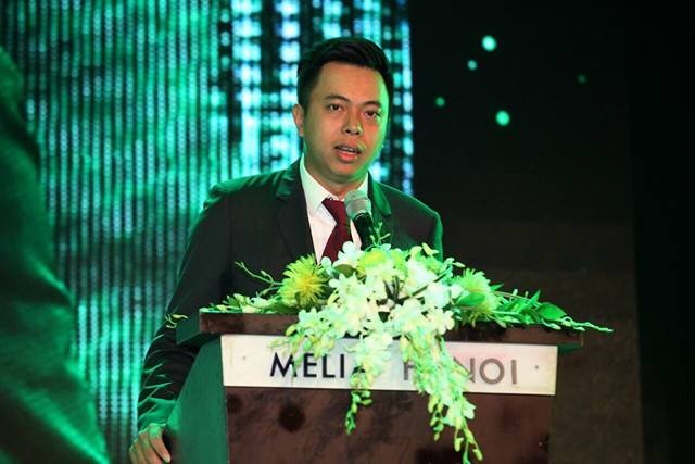Ông Vũ Quang Hải đề xuất được ở lại làm việc tại Sabeco Ông Vũ Quang Hải trong một sự kiện của Sabeco.