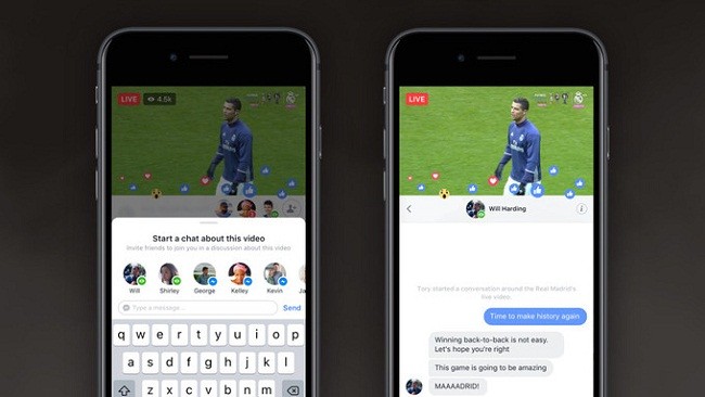 Facebook bổ sung chức năng chat khi phát video trực tiếp Người sử dụng vẫn có thể chat riêng trong khi phát trực tiếp