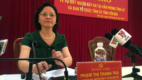 Vụ sát hại Bí thư và Chủ tịch HĐND tỉnh Yên Bái: Thủ phạm bắn hết đạn khẩu K59 Chủ tịch tỉnh Yên Bái Phạm Thị Thanh Trà