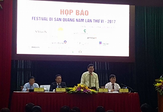 22 sự kiện tại Festival di sản Quảng Nam lần thứ IV-2017 Toàn cảnh buổi họp báo.