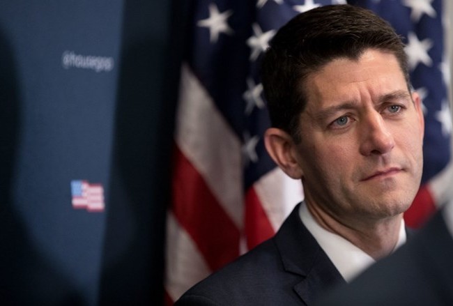 Chủ tịch Hạ viện Mỹ: Không tiếp tục Chủ tịch Hạ viện Mỹ Paul Ryan. (Nguồn: AP).
