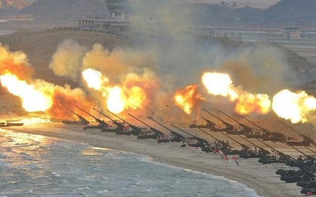 Quân đội Bắc Triều Tiên tập trận pháo binh quy mô lớn, mô phỏng tập kích Seoul Quân đội Bắc Triều Tiên tập trận pháo binh quy mô lớn, mô phỏng tập kích Seoul (ảnh minh họa)