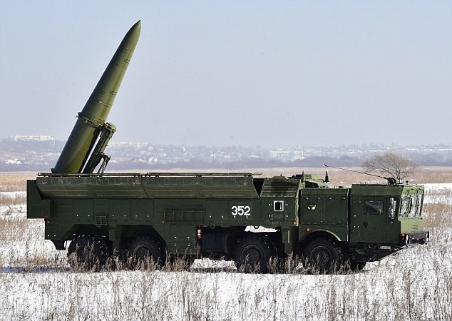 Mỹ-NATO nơm nớp vì tên lửa Nga Tên lửa đạn đạo Iskander của Nga có khả năng mang đầu đạn hạt nhân