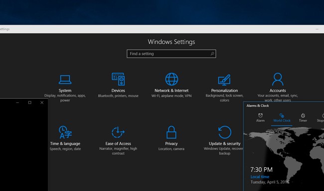 Đã có Windows 10 build 14316 Preview: giao diện đen, Cortana sync thông báo, Skype univesal, bash... Đã có Windows 10 build 14316 Preview