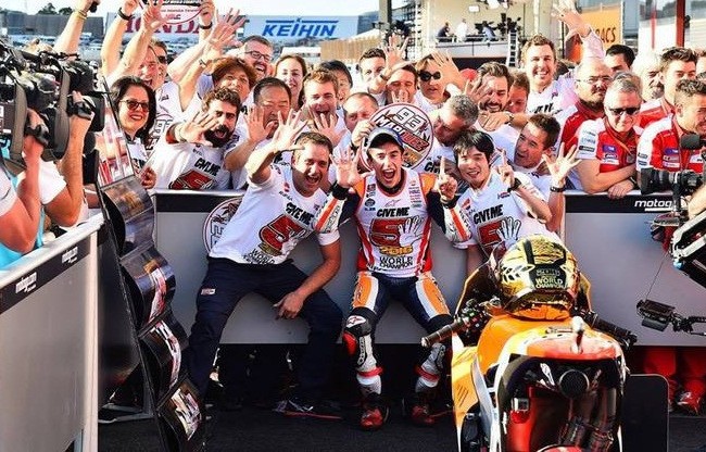 Honda thắng lớn, Marquez vô địch MotoGP lần thứ ba Honda thắng lớn, Marquez vô địch MotoGP lần thứ ba