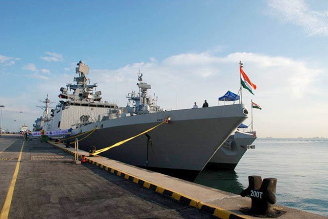 Tàu chiến Ấn Độ cùng các nước ASEAN tập trận Tàu chiến INS Satpura của Ấn Độ - Ảnh: Indian Navy