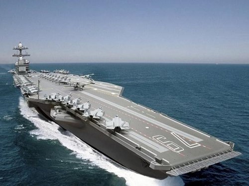 Mỹ trao thêm hợp đồng 4 tỷ USD đóng tàu sân bay lớp Ford thứ 2 Mô hình tàu sân bay USS John F. Kennedy của hải quân Mỹ
