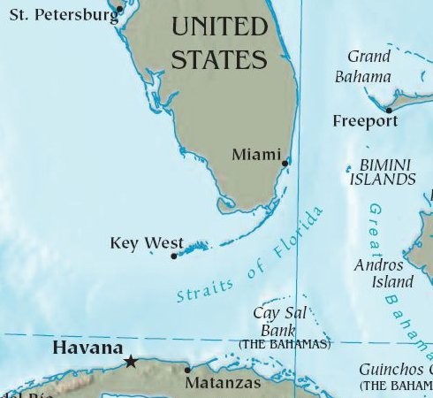 Cuba và Mỹ bắt tay xây cây cầu vĩ đại nối hai đất nước Cây cầu sẽ được xây từ Matanzas qua Vịnh Florida tới Keywest (Ảnh: Wikipedia)