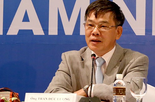 Việt Nam công bố tài liệu mật về phòng chống tham nhũng Phó tổng Thanh tra Trần Đức Lượng tại cuộc họp. Ảnh: Bá Đô.