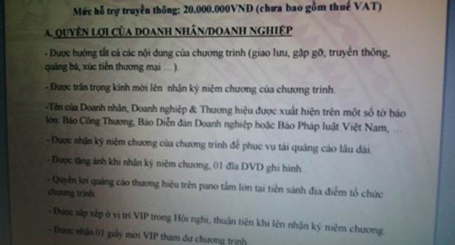 Mất oan 20 triệu để gặp mặt lãnh đạo cấp cao? Mất oan 20 triệu để gặp mặt lãnh đạo cấp cao?