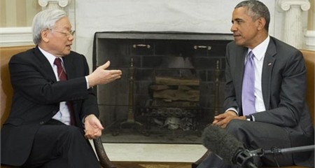 Buổi sáng đặc biệt của Tổng bí thư tại Nhà Trắng Tổng thống Barack Obama và Tổng bí thư Nguyễn Phú Trọng