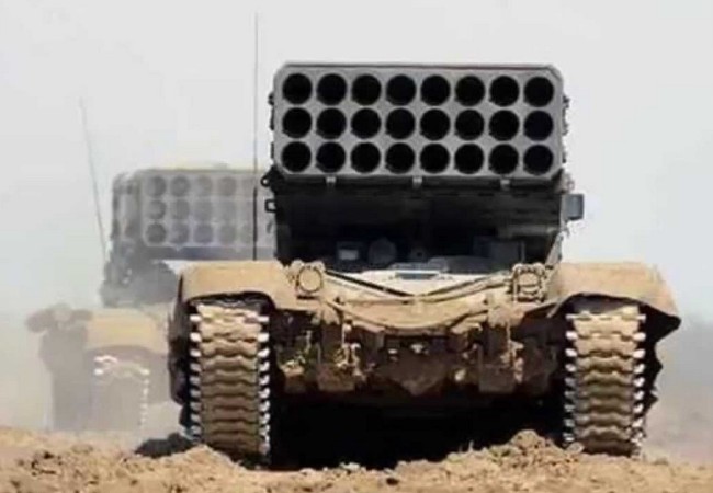 Quân đội Syria bắt đầu dội lửa lên các tổ chức khủng bố Pháo phản lực nhiệt áp TOS-1A "Solshepёk"