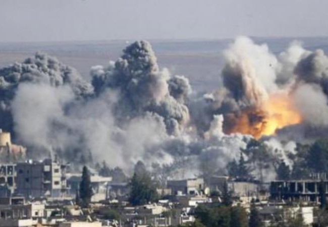 Clip: Không quân Syria trút bão lửa vào lực lượng khủng bố IS Không quân Syria không kích