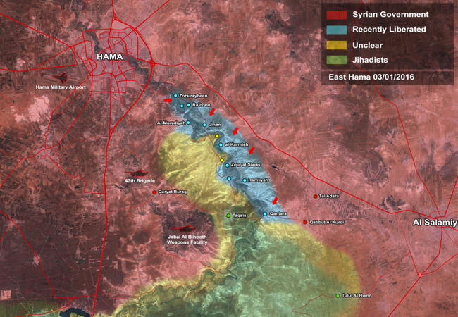 Quân đội Syria đánh chiếm 11 làng, mở thông tuyến đường huyết mạch Quân đội Syria đánh chiếm 11 làng, mở thông tuyến đường huyết mạch