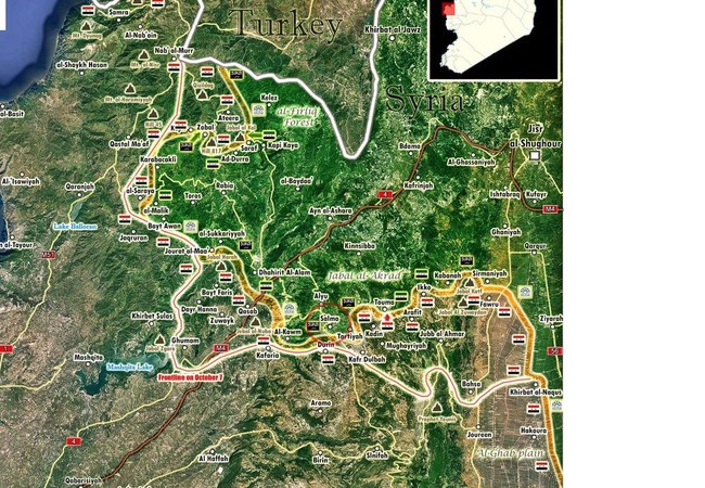 Quân đội Syria bao vây Salma từ 3 hướng, chuẩn bị tấn công Quân đội Syria bao vây Salma từ 3 hướng, chuẩn bị tấn công