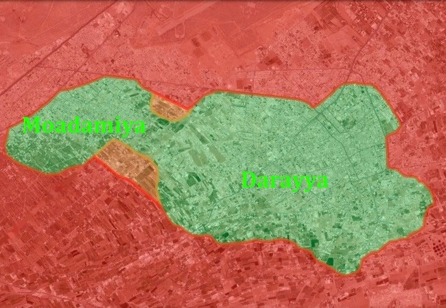 Video:Quân đội Syria đánh chia cắt Darayya với Moadamiya ở Damascus Video:Quân đội Syria đánh chia cắt Darayya với Moadamiya ở Damascus