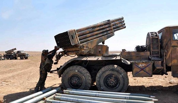 Nghi vấn quân đội Syria giành được thị trấn Itman? Pháo phản lực Grad của quân đội Syria ở tỉnh Daraa