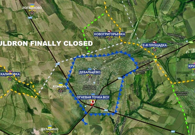 Video: Cận cảnh Bản đồ "nồi hầm" Debaltsevo 1 năm trước đây