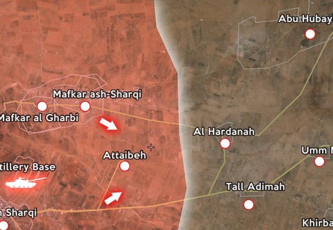 Quân đội Syria bẻ gãy cuộc tấn công, phá hủy 2 xe tăng IS tại làng Attaineth Quân đội Syria bẻ gãy cuộc tấn công, phá hủy 2 xe tăng IS tại làng Attaineth