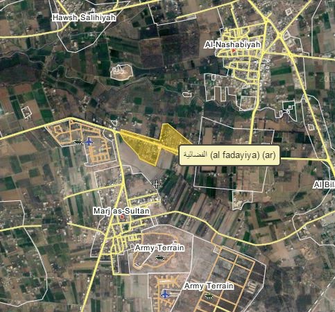 Quân đội Syria giải phóng làng Al-Fadiyaya gần sân bay Marj Al-Sultan Quân đội Syria giải phóng làng Al-Fadiyaya gần sân bay Marj Al-Sultan
