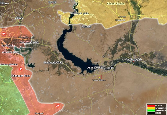 Quân đội Syria và lực lượng dân quân người Kurd đặt Raqqa vào tầm ngắm Quân đội Syria và lực lượng dân quân người Kurd đặt Raqqa vào tầm ngắm
