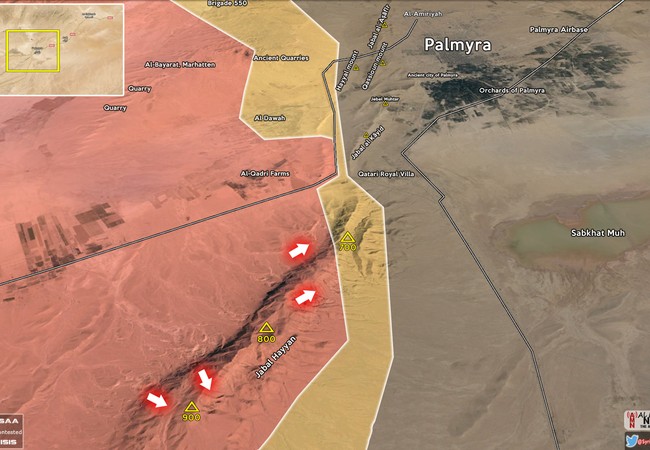 Lực lượng Tigers đánh chiếm núi Jabal Halayyl, Tây Nam Palmyra Lực lượng Tigers đánh chiếm núi Jabal Halayyl, Tây Nam Palmyra