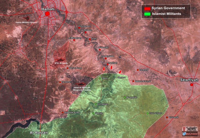 Quân đội Syria đập tan cuộc tấn công của Jabhat Al-Nusra ở Hama Quân đội Syria đập tan cuộc tấn công của Jabhat Al-Nusra ở Hama